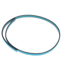 Lacet en cuir plat 5mm tranches noires - Les 10 cm - Deco Cuir