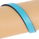 Lacet en cuir plat 10mm tranches noires - Les 10 cm - Deco Cuir