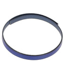 Lacet en cuir plat 10mm tranches noires - Les 10 cm - Deco Cuir