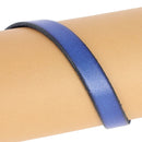 Lacet en cuir plat 10mm tranches noires - Les 10 cm - Deco Cuir