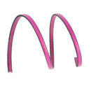 Lacet en cuir plat 5mm tranches noires - Les 10 cm - Deco Cuir