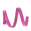 Lacet en cuir plat 10mm tranches noires - Les 10 cm - Deco Cuir