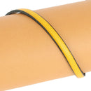 Lacet en cuir plat 5mm tranches noires - Les 10 cm - Deco Cuir