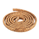 Lacet en cuir teinté Plat tressé - 12x6mm