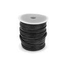 Lacet en cuir teinté effet délavé Plat - Largeur 3mm - Deco Cuir