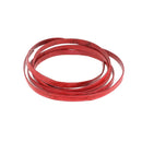 Lacet en cuir teinté effet délavé Plat - Largeur 4mm