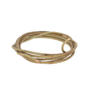 Lacet en cuir teinté vieilli Rond - Diamètre 2mm - 1m - noix