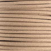 Lacet synthétique en microfibre plat de 3 mm de largeur, bobine de 22 mètres, pour chaussures ou maroquinerie.