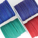 Lacet en cuir teinté effet brut Rond - Diamètre 2mm - Deco Cuir