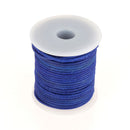 Lacet en cuir teinté effet brut Rond - Diamètre 2mm - Deco Cuir