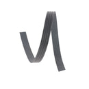 Lacet en cuir plat effet 4 bandes 10mm - Les 10cm - Deco Cuir