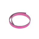 Lacet en cuir plat effet 4 bandes 10mm - Les 10cm - Deco Cuir