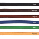 Lacet en cuir Régaliz teinté - 10x4,5mm - Marron - Les 10cm - Deco Cuir