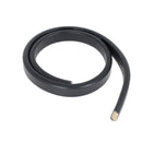 Lacet en cuir Régaliz teinté - 10x4,5mm - Noir - Les 10cm - Deco Cuir