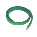 Lacet en cuir Régaliz teinté - 10x4,5mm - Vert - Les 10cm - Deco Cuir