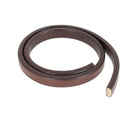 Lacet en cuir Régaliz teinté - 10x4,5mm - Cognac - Les 10cm - Deco Cuir