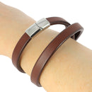 Lacet en cuir Régaliz teinté - 10x4,5mm - Cognac - Les 10cm - Deco Cuir