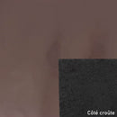 Morceau de croûte de cuir verni - PARME FONCÉ A47 - Deco Cuir