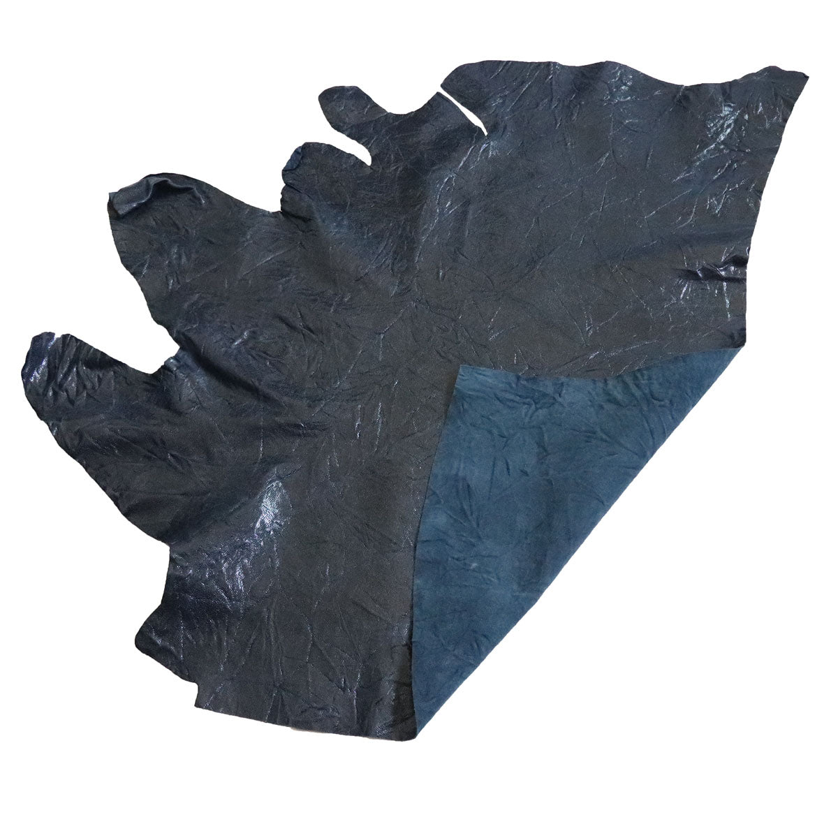 cuir grain caviar bleu