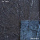 cuir grain caviar bleu