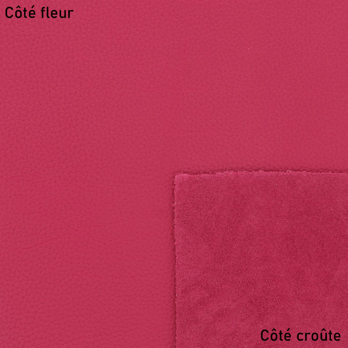 Morceau de cuir de veau PARIS - FRAMBOISE G91