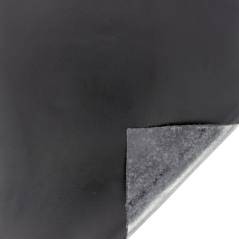 Piece of smooth calfskin STICKER - SATIN BLACK H48