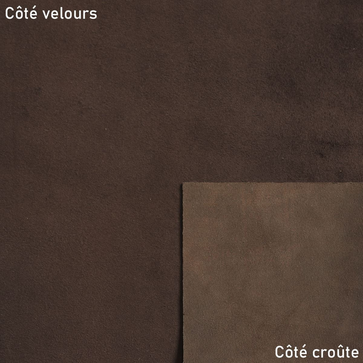 Peau de cuir de veau velours - CHOCOLAT I26