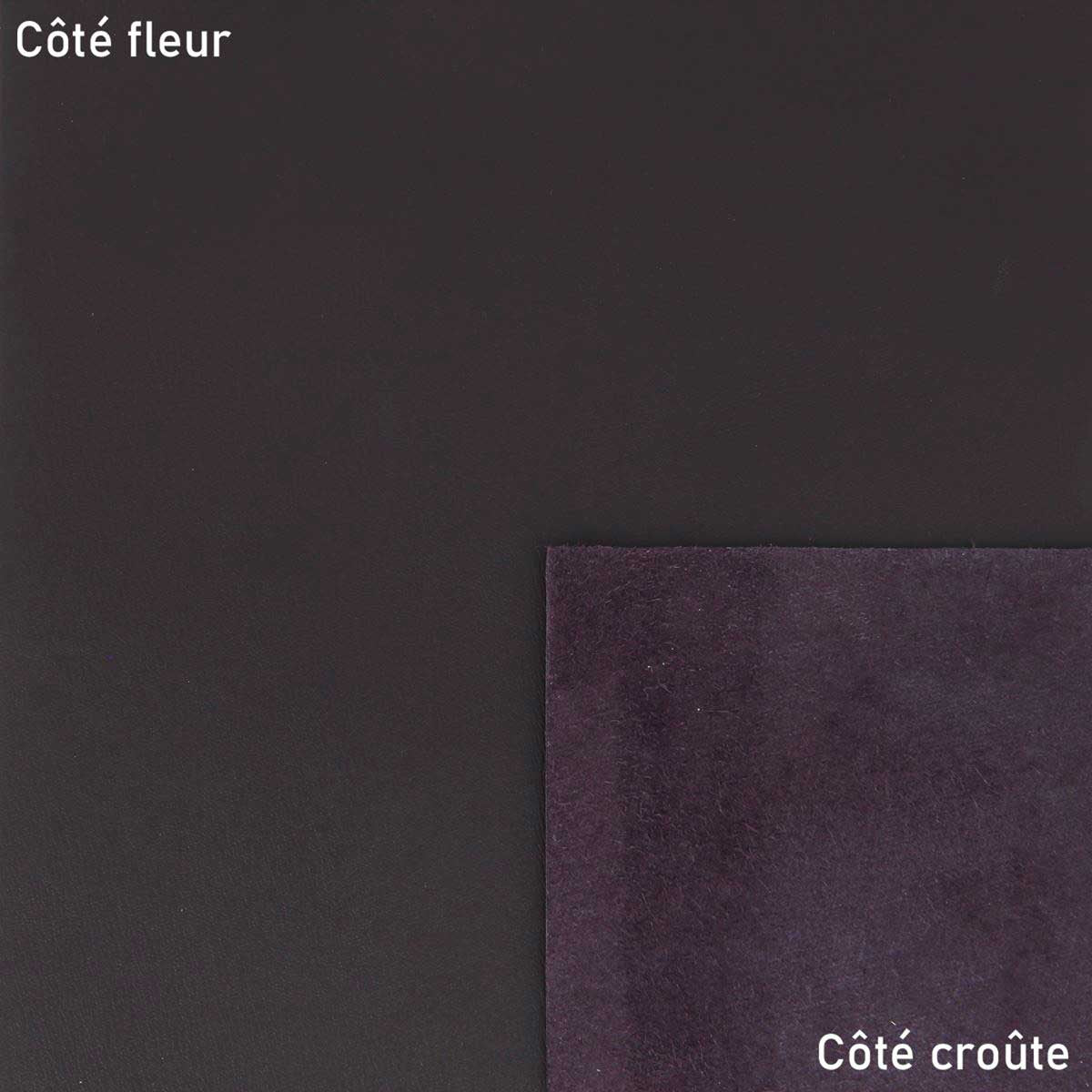 Peau de cuir de veau DIVA - Marron foncé J79 - Deco cuir