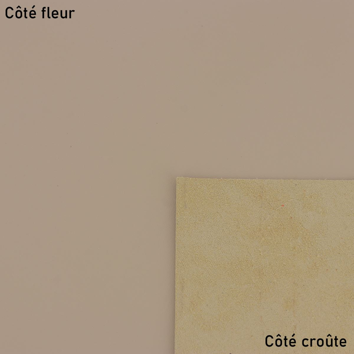 Morceau de cuir de vachette SUAVE - BEIGE K06