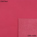 Morceau de cuir de vachette lisse et souple - ROSE FONCÉ K13