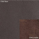 Peau de cuir de taurillon GROGRAIN - CHOCOLAT K19