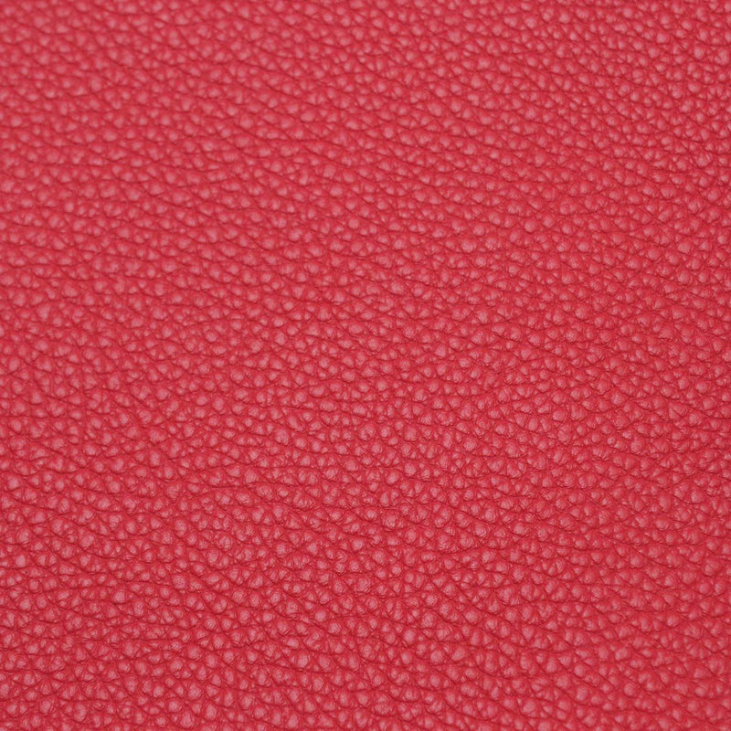 Morceau de cuir de taurillon GROGRAIN - ROSE FRAMBOISE K27