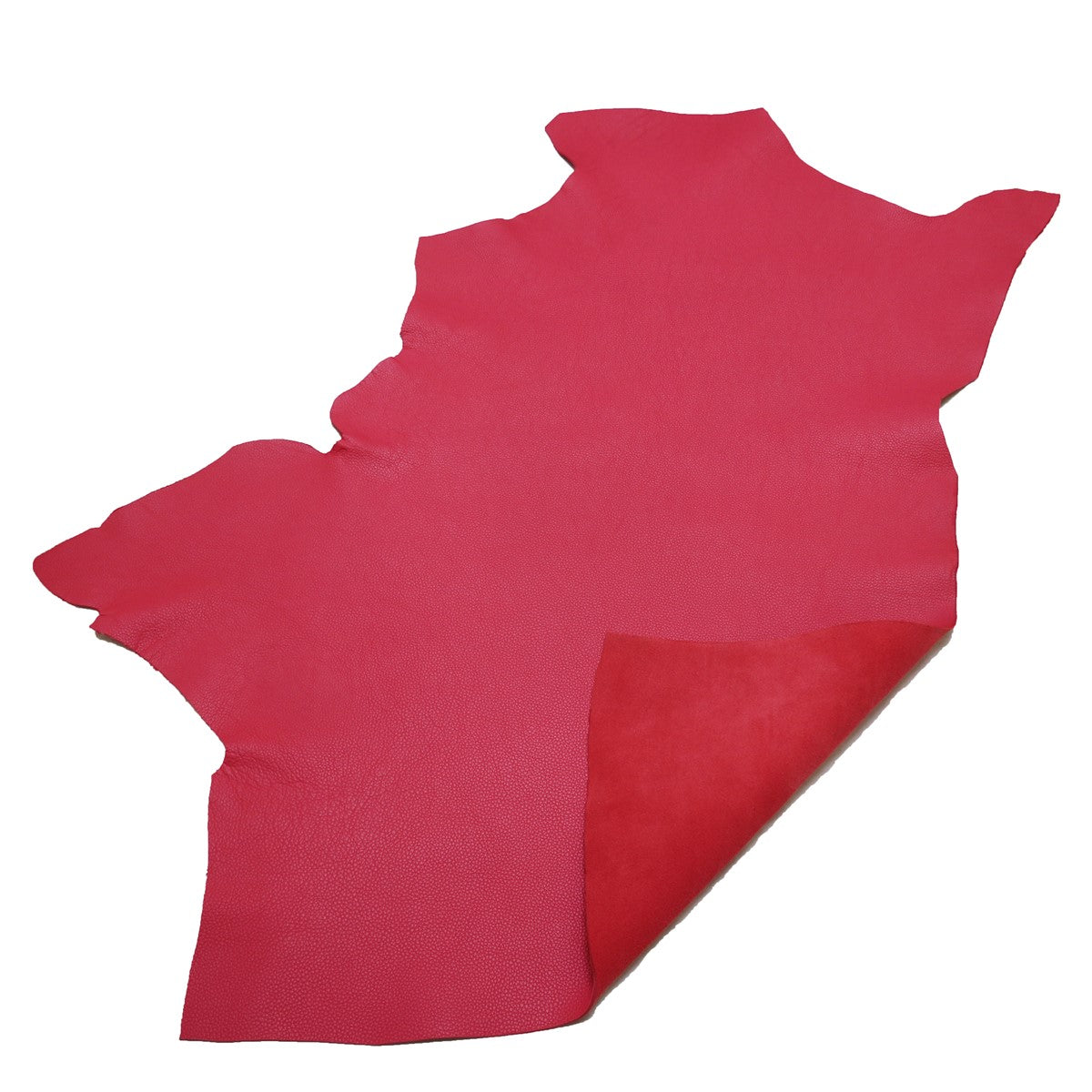 Peau de cuir de taurillon GROGRAIN - ROSE FRAMBOISE K27