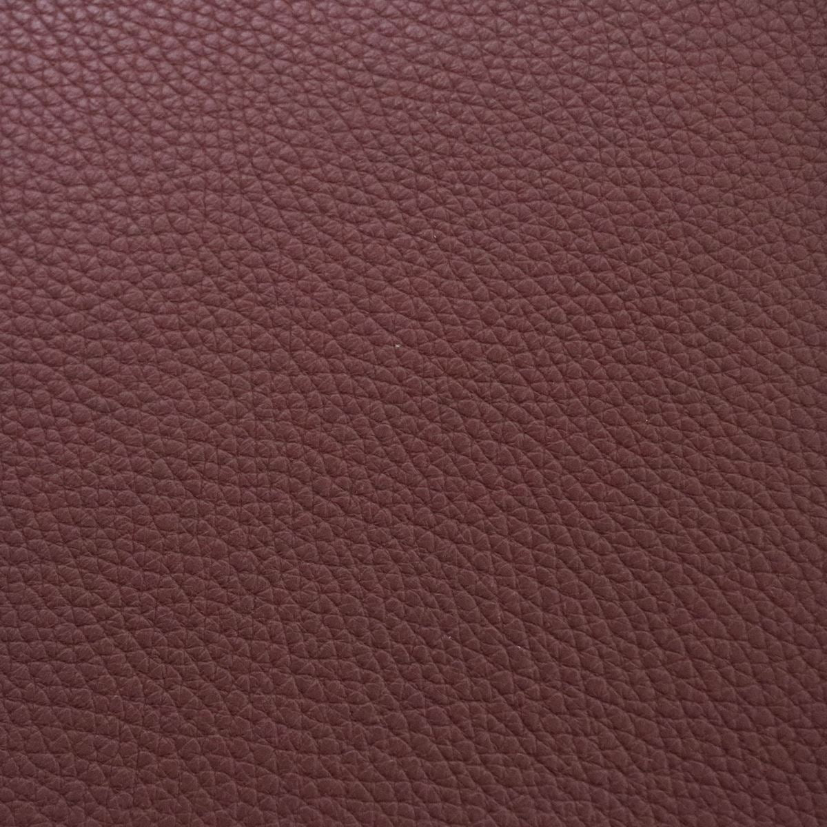 Morceau de cuir de taurillon GROGRAIN - PRUNE K29