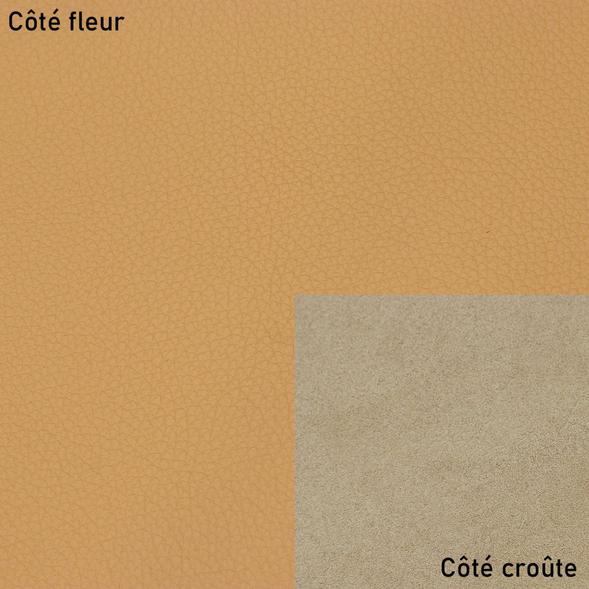 Peau de cuir de veau SANDY - CAMEL CLAIR K31