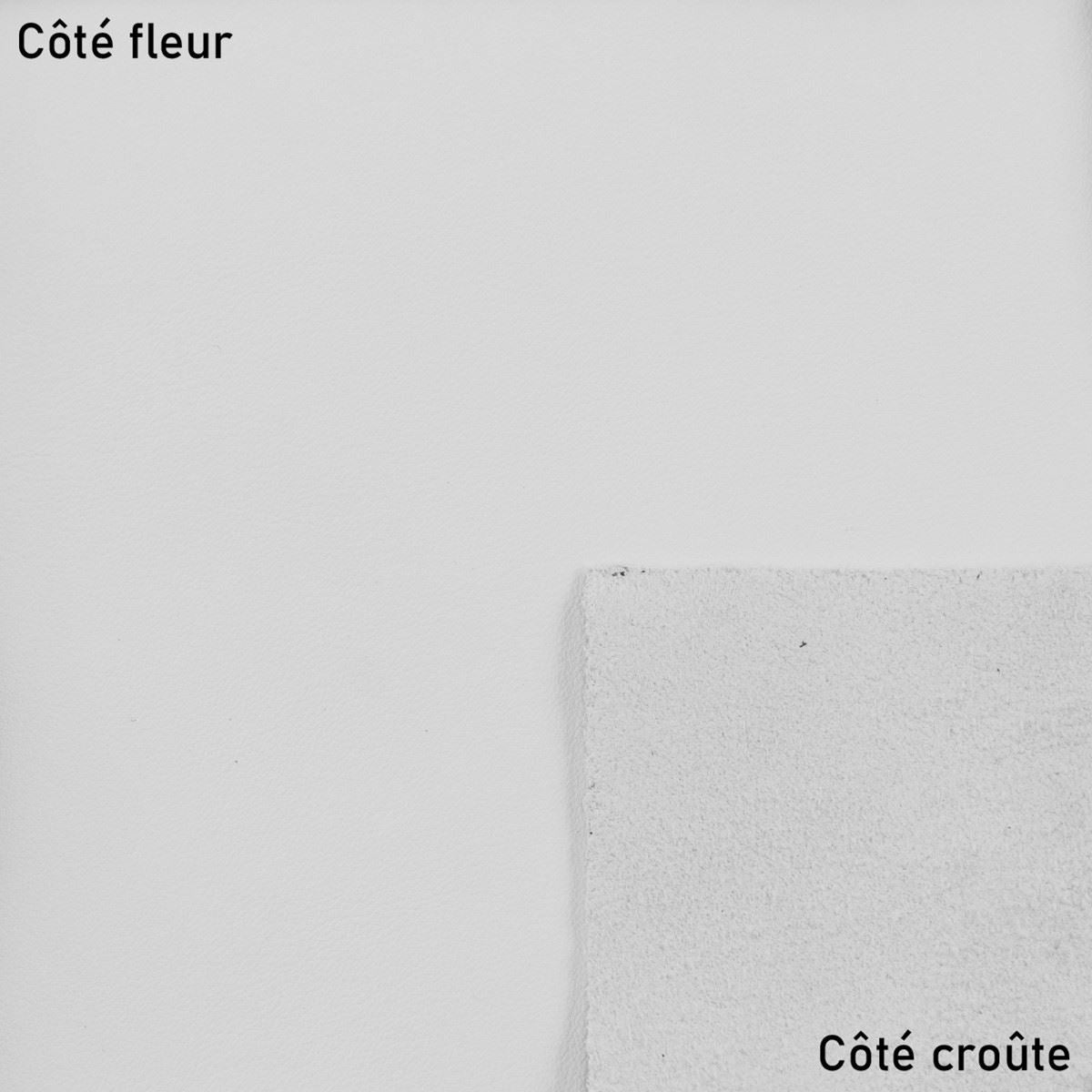 Morceau de cuir de vachette SUAVE - BLANC K34