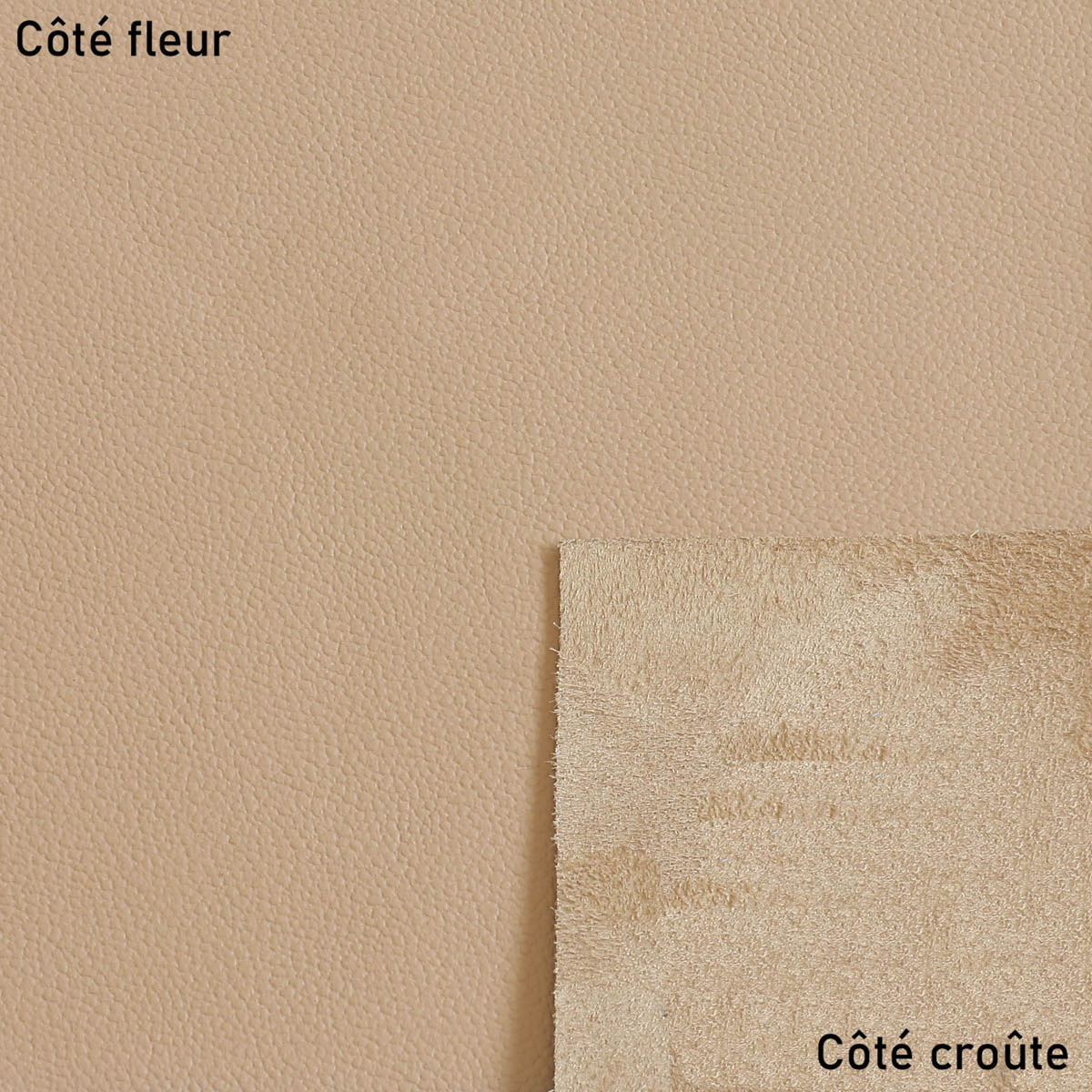 Morceau de cuir de vachette OASIS - CAFÉ AU LAIT K35