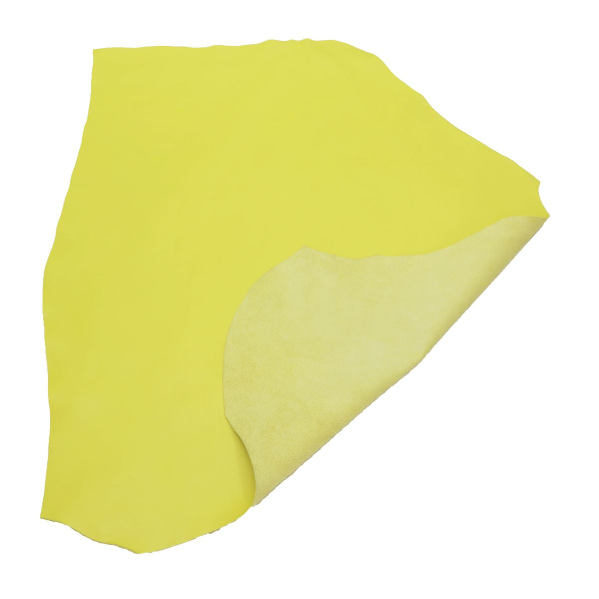 Peau de cuir de veau lisse - JAUNE K42 - Deco Cuir
