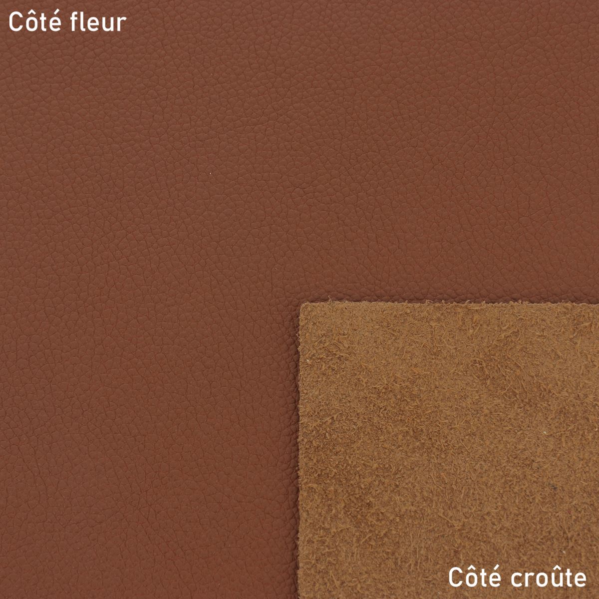 Morceau de cuir de vachette OCÉAN - CARAMEL K65