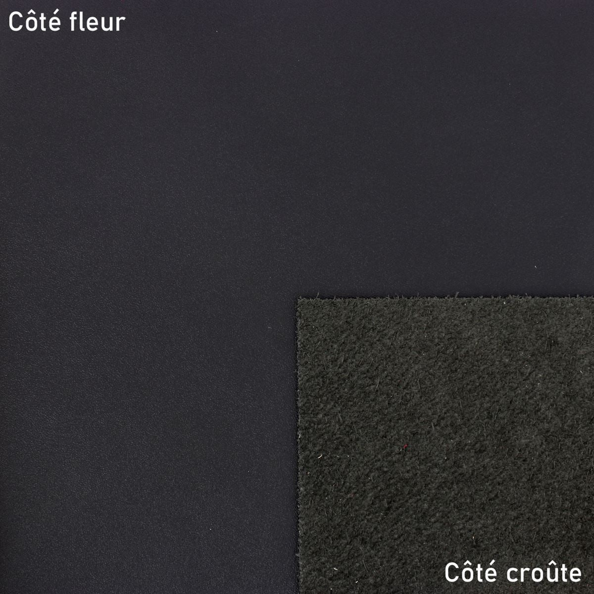 Morceau de cuir de vachette lisse - MARRON ÉBÈNE K69