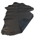 Peau de cuir de chèvre imitation croco - NOIR BRONZE L11