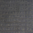 Peau de cuir de chèvre imitation croco - NOIR BRONZE L11