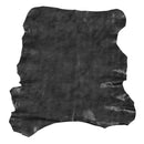Peau de cuir d'agneau velours fantaisie - NOIR L13