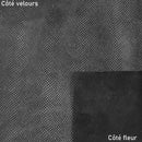 Peau de cuir d'agneau velours fantaisie - NOIR L13