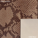 Peau de cuir de chèvre velours imitation reptile - MARRON L25