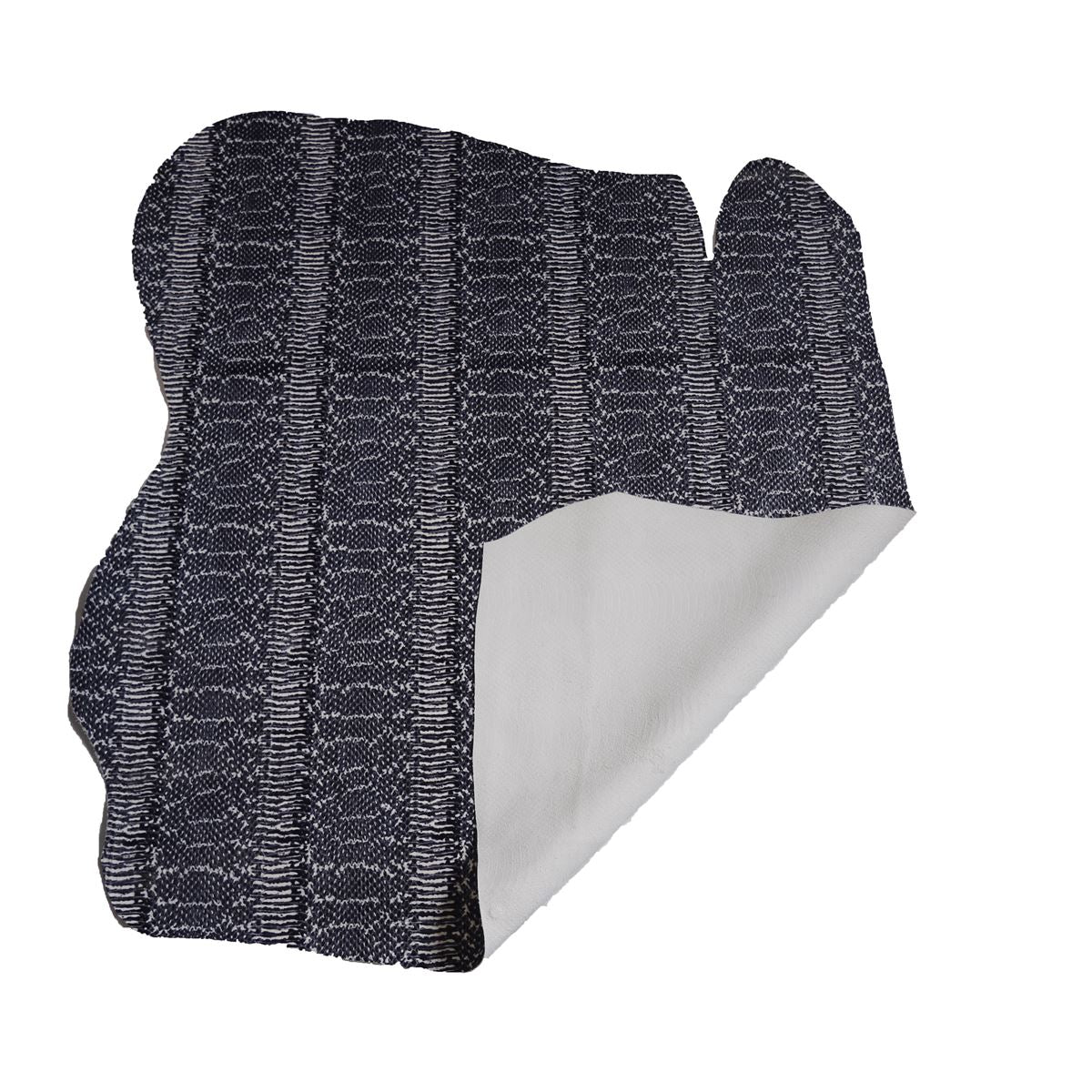 Peau de cuir de veau imitation serpent - NOIR L27