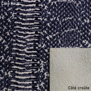 Peau de cuir de veau imitation serpent - NOIR L27