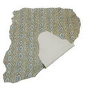 Peau de cuir de chèvre imitation reptile JAUNE - BLANC L29