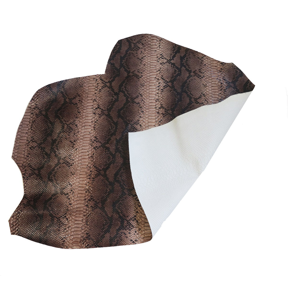 Peau de cuir de veau imitation serpent - MARRON L30