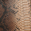Peau de cuir de veau imitation serpent - MARRON L30